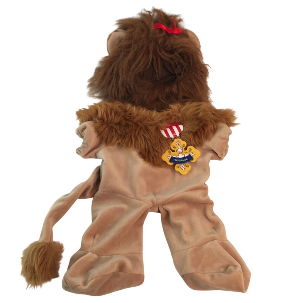 Build A Bear Clothes Wizard of Oz Cowardly Lion Costume w/Hood and Courage Badge